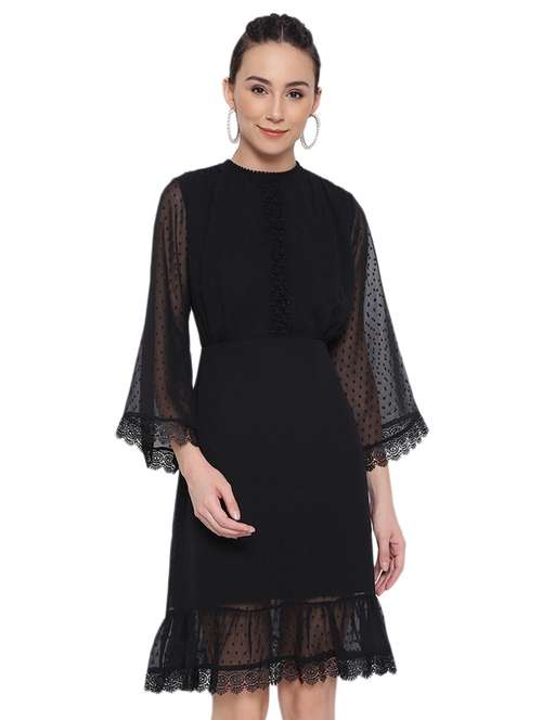 women self design tiered dress - 21746141 - Standard Image - 0