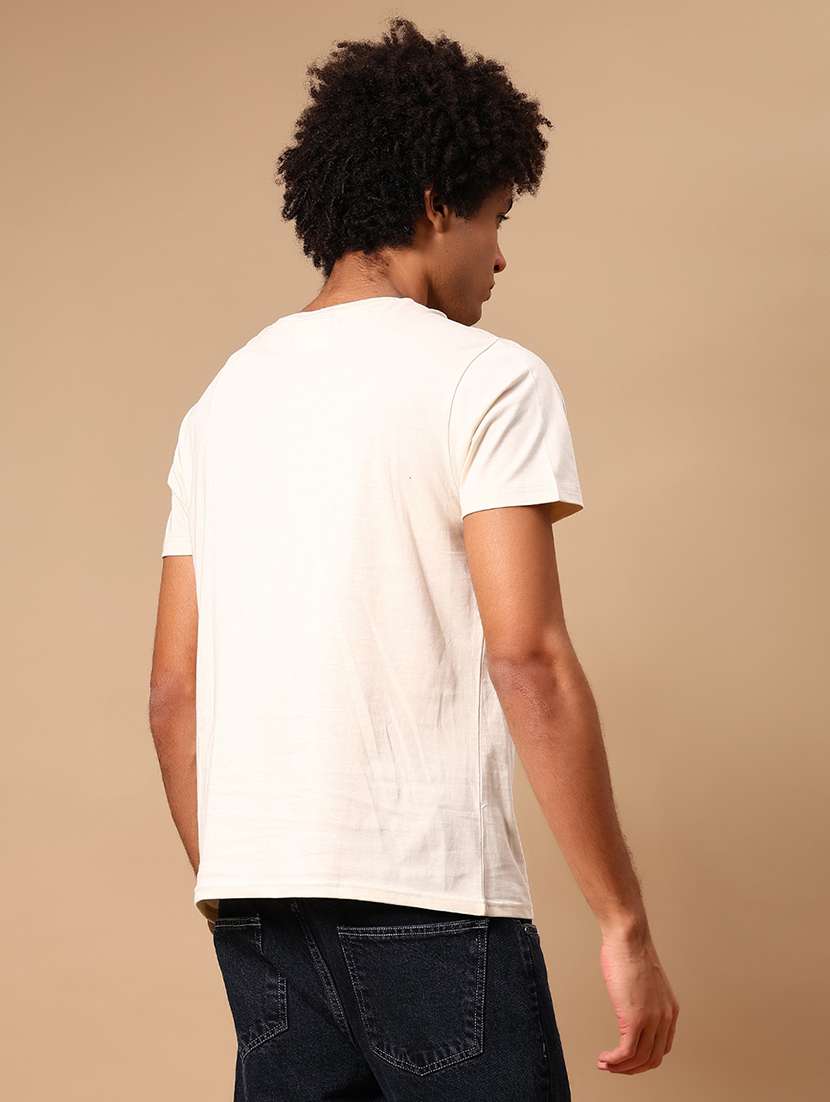 men front print round neck regular fit t-shirt - 21746256 -  Standard Image - 2