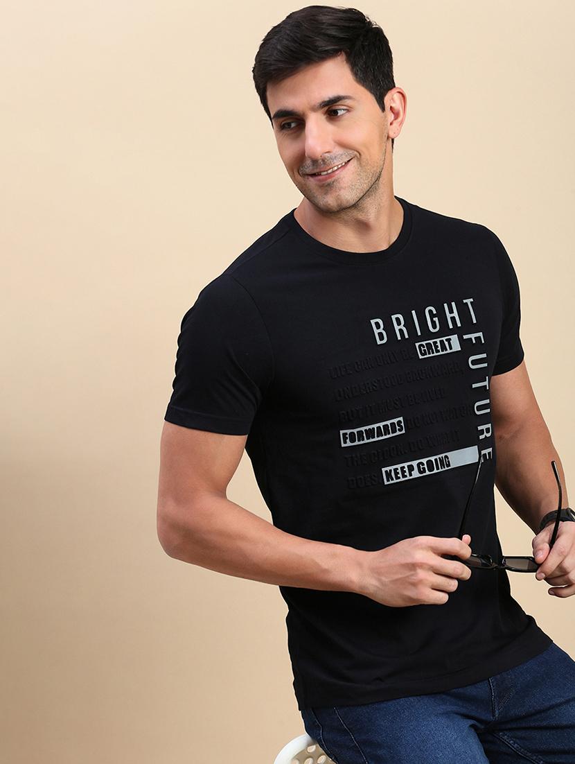 men short sleeves front print t-shirt - 21746585 - Standard Image - 2