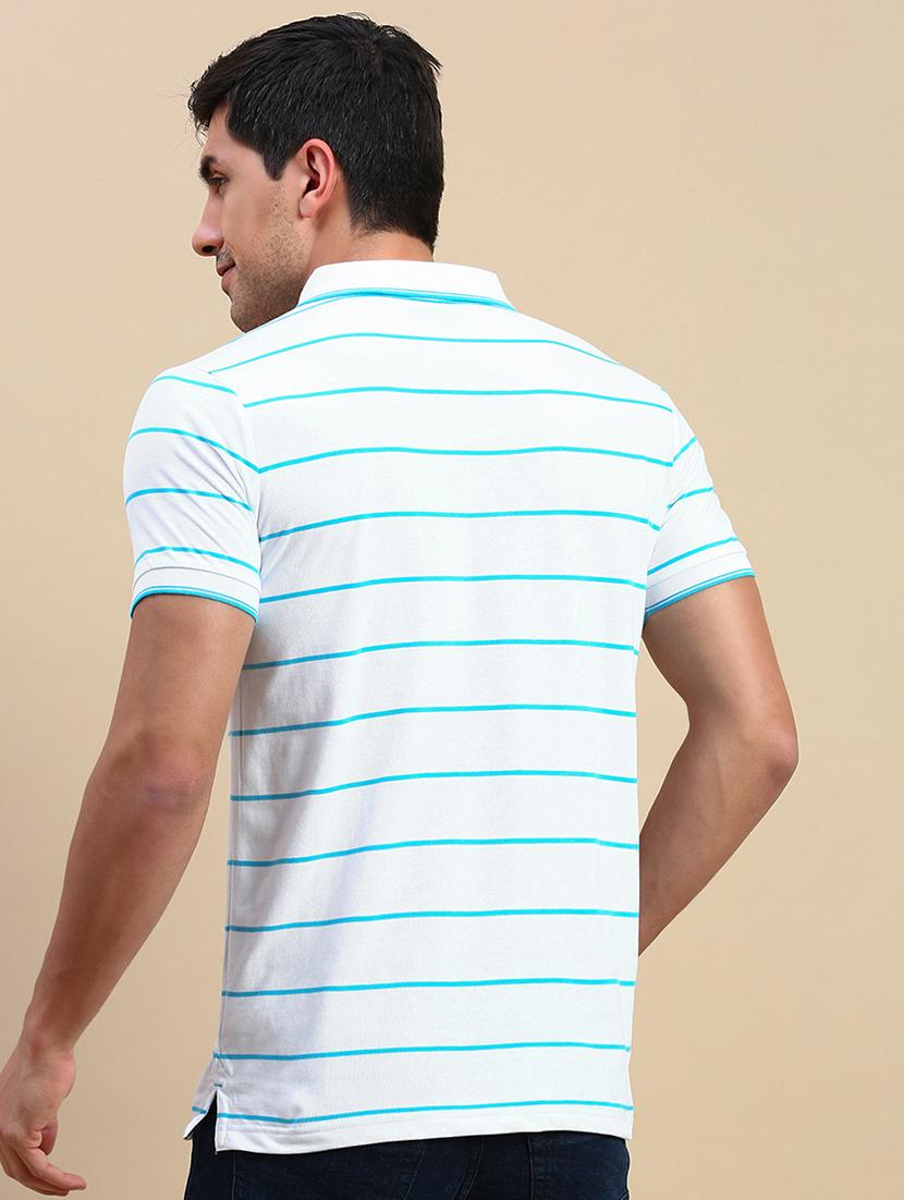 men short sleeves striped polo t-shirt - 21746586 - Standard Image - 2