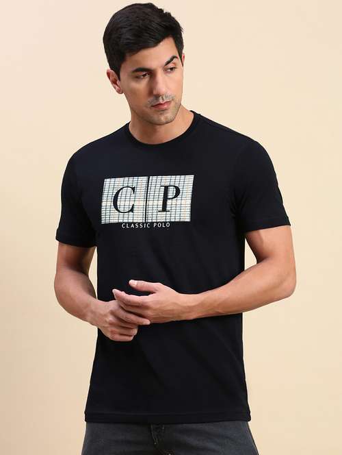 men printed round neck t-shirt - 21746587 - Standard Image - 0
