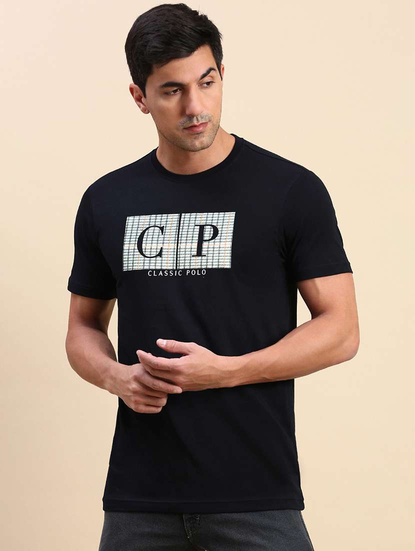 men printed round neck t-shirt - 21746587 - Zoom Image - 0