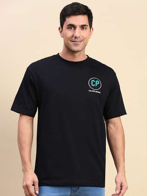 men short sleeves front & back print t-shirt - 21746588 -  Standard Image - 0