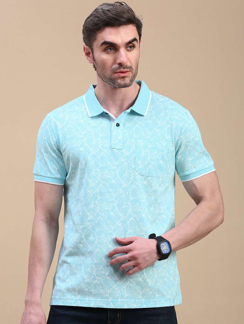 men short sleeves printed polo t-shirt - 21746600 -  Zoom Image - 0