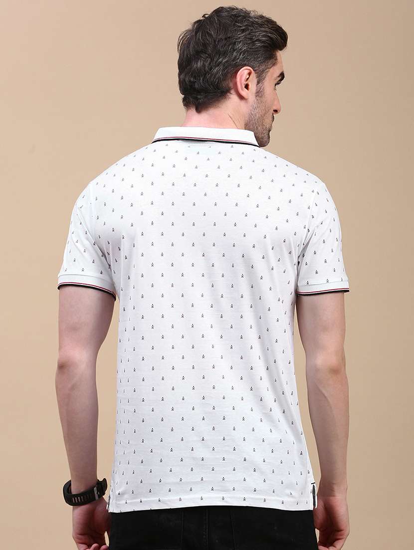 men printed short sleeves polo t-shirt - 21746605 -  Standard Image - 2