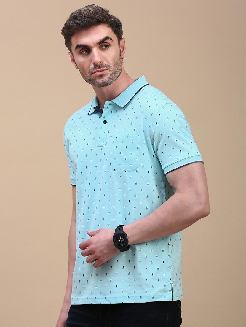 men printed short sleeves polo t-shirt - 21746606 - Standard Image - 2