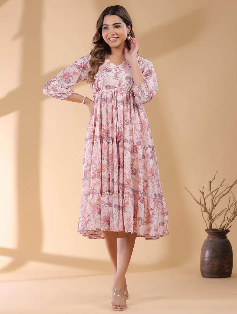 women floral printed tiered dress  - 21746658 -  Zoom Image - 0