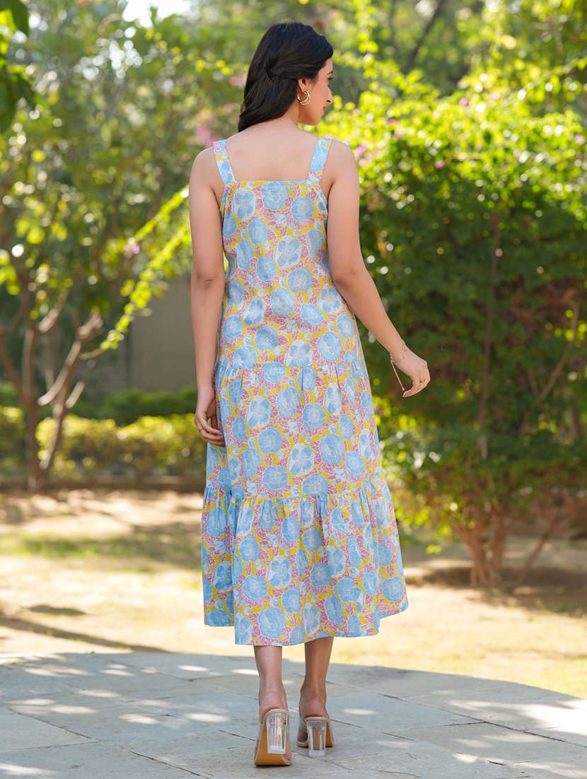 women floral printed tiered dress  - 21746660 -  Standard Image - 2