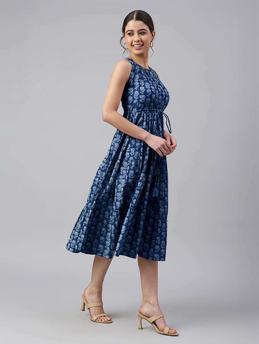 women floral print tiered dress - 21746681 -  Standard Image - 2