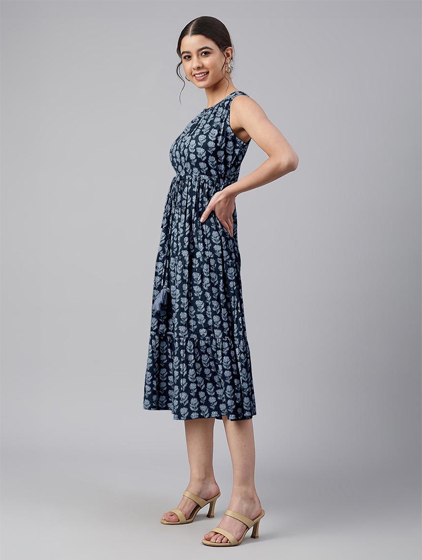 women floral print tiered dress - 21746682 - Standard Image - 2