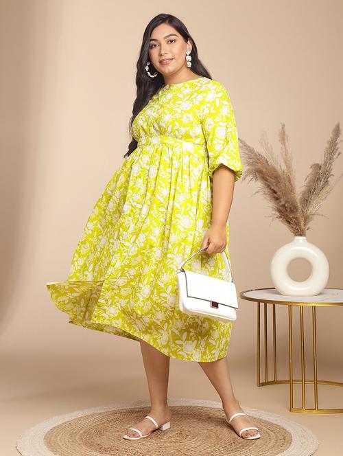 women floral print a-line dress - 21746696 - Standard Image - 0