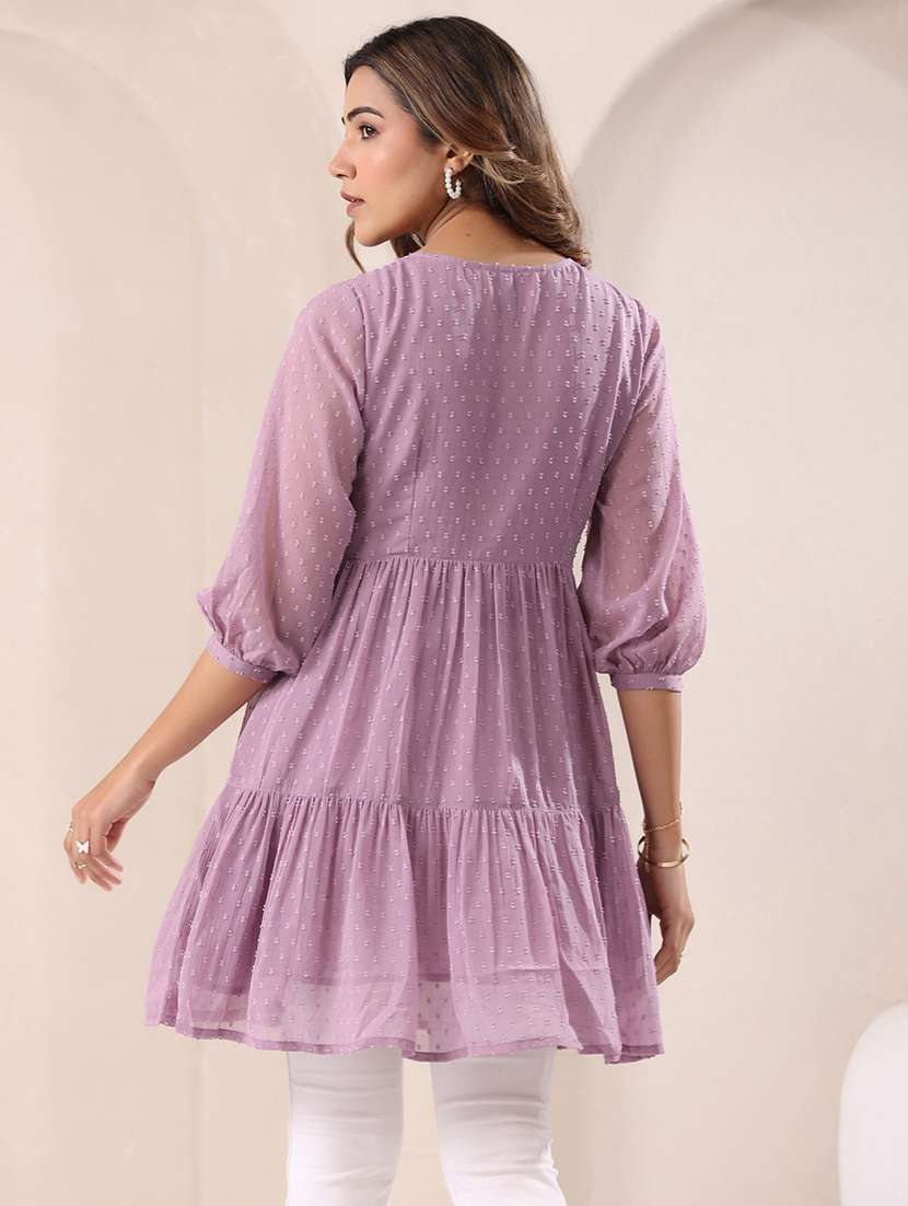 women self design tiered tunic - 21746758 -  Standard Image - 2