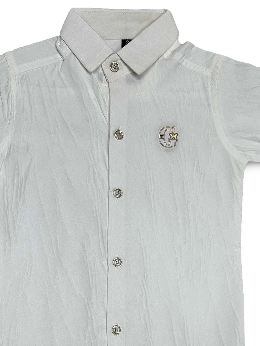 boys self design collared shirt - 21746793 - Standard Image - 2