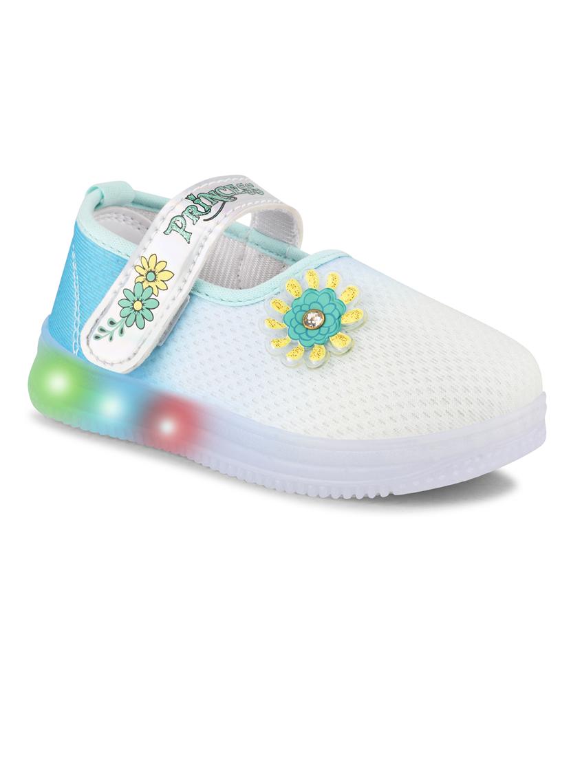 girls printed slip on velcro sandal - 21746937 - Standard Image - 2