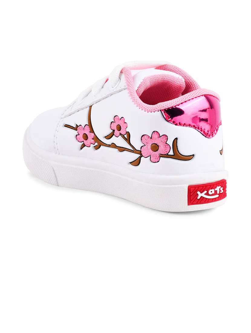 girls pink lace up sneakers - 21746953 -  Standard Image - 2