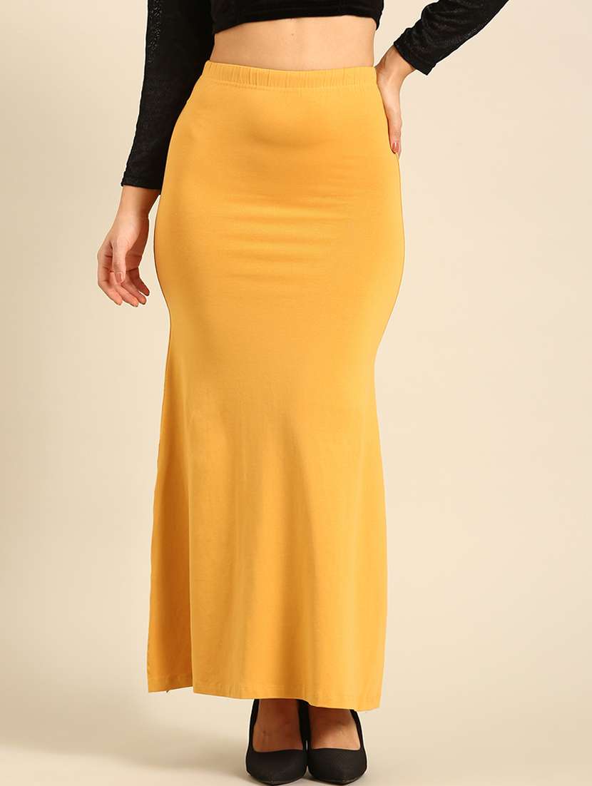 women high rise solid saree shaper 