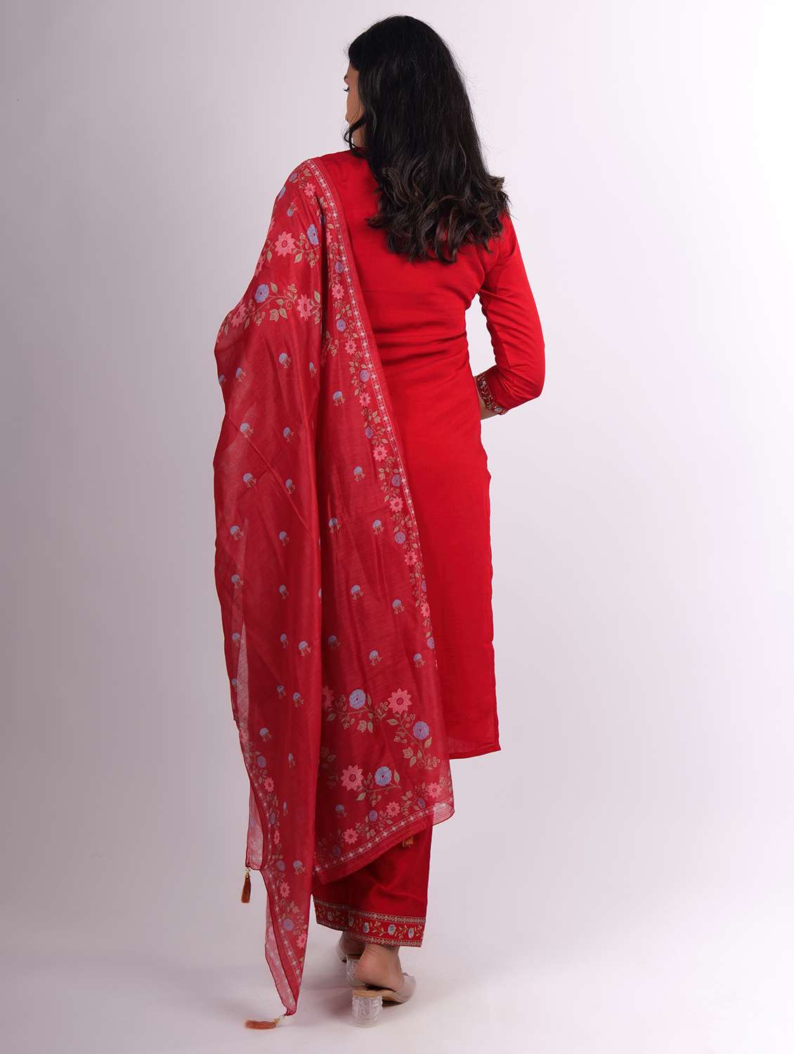 women embroidered kurta pant set with dupatta - 21747577 -  Standard Image - 2