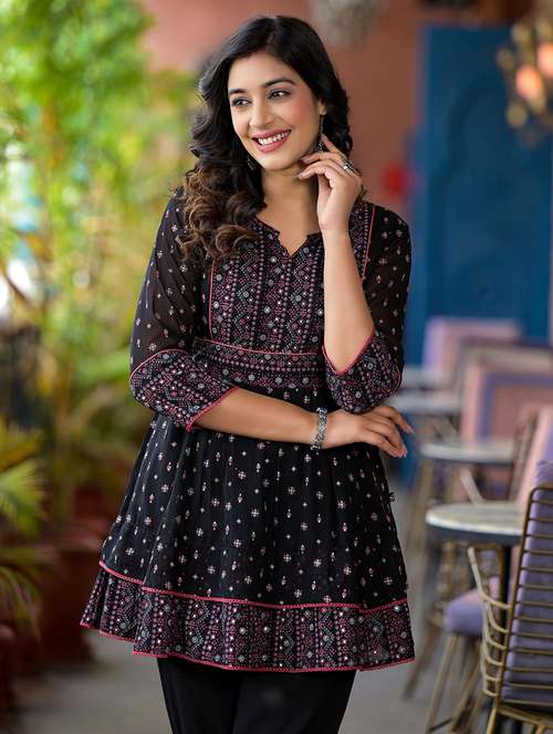 women floral print a-line tunic - 21747855 -  Standard Image - 0