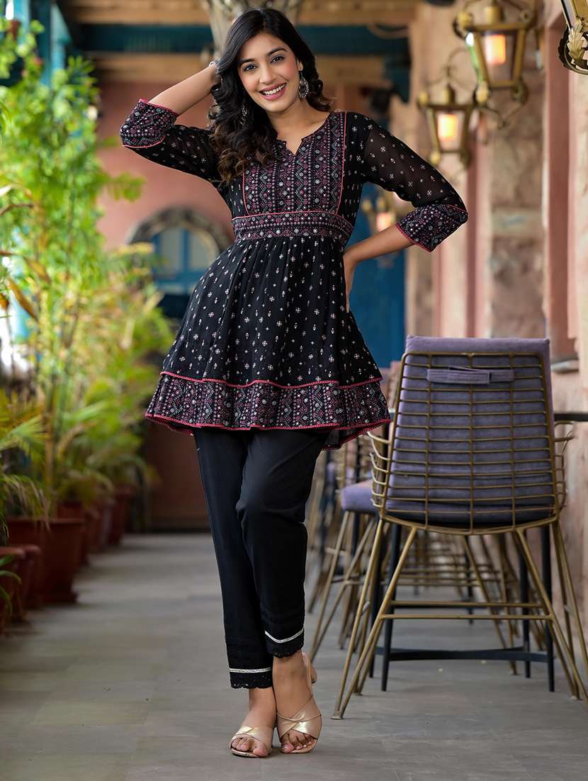 women floral print a-line tunic - 21747856 -  Standard Image - 2