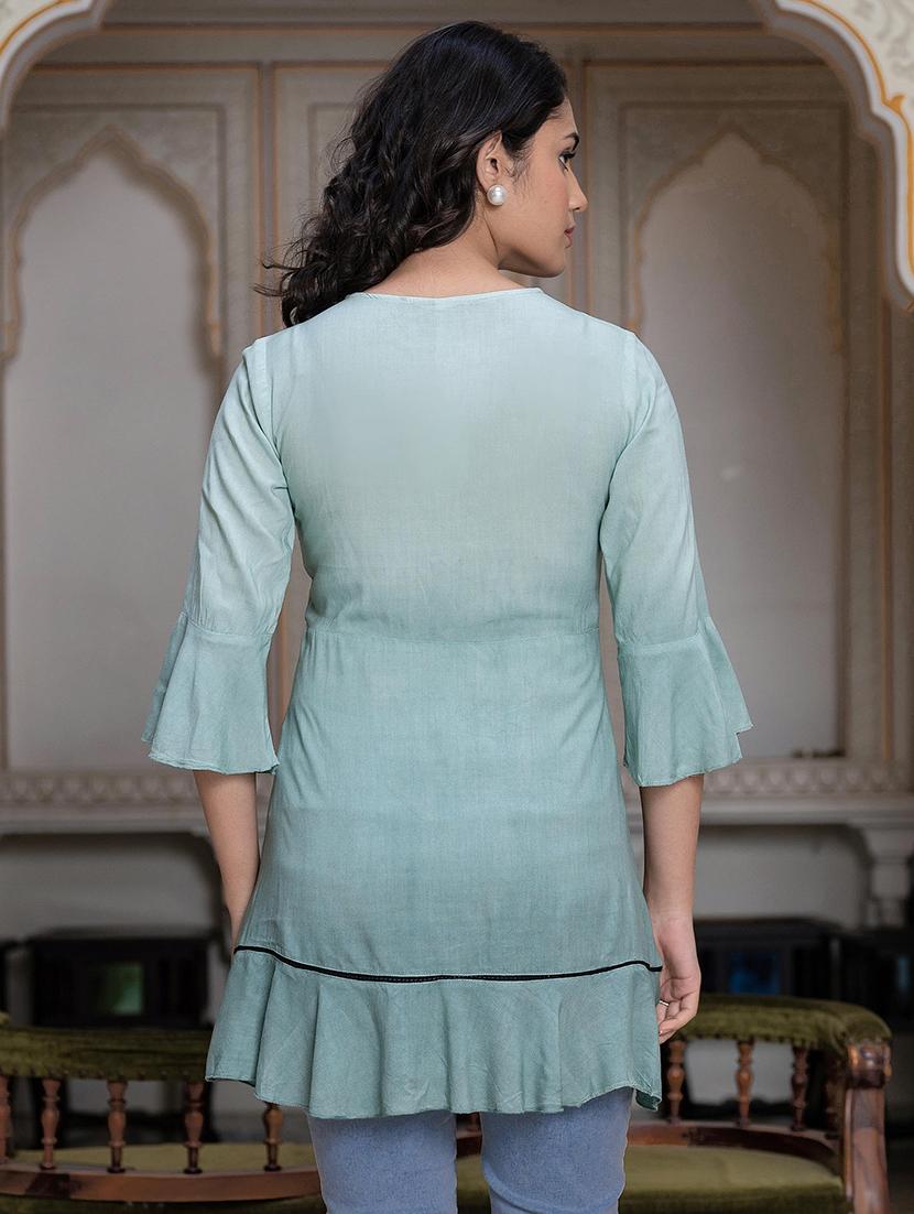 women embroidered tiered tunic - 21747862 - Standard Image - 2