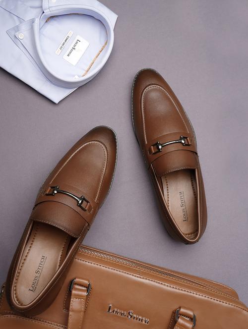 men tan slip on loafer - 21747888 -  Standard Image - 0