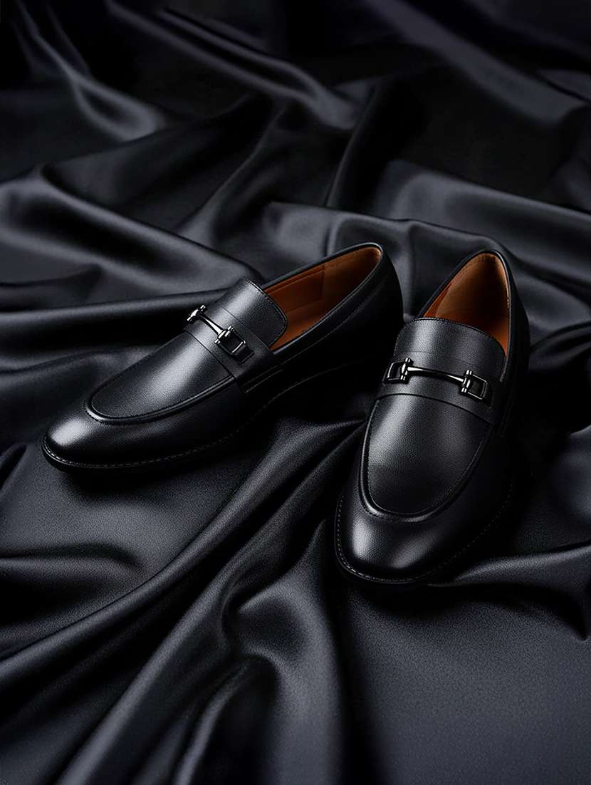 men black slip on loafer