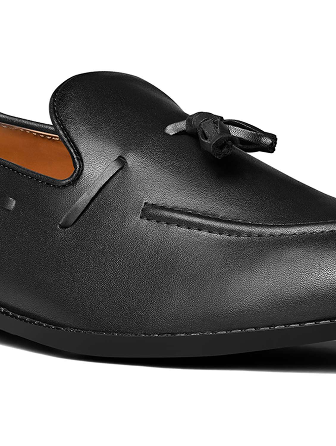 Men Solid Slip On Tassel Detailed Boatshoes - 21747909 -  Standard Image - 2