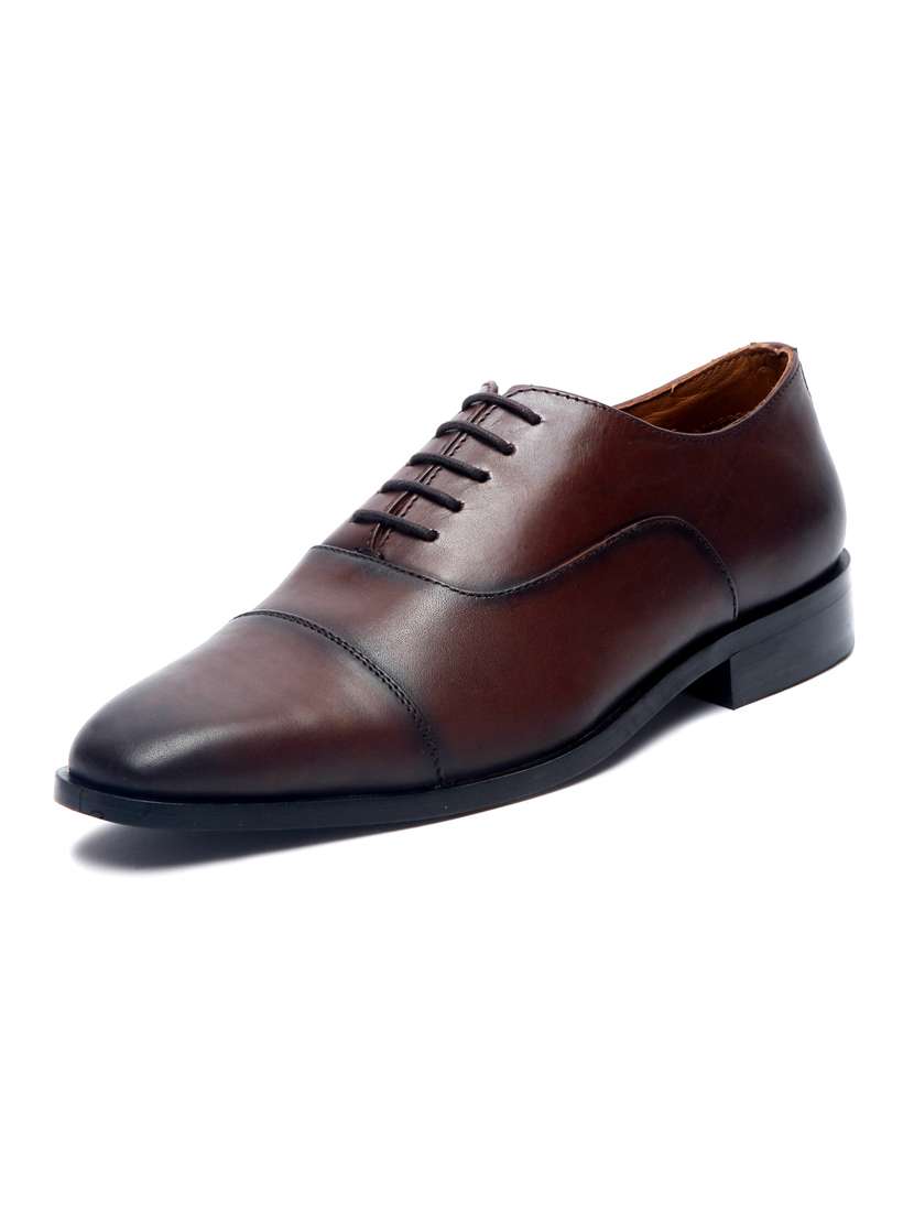 men solid lace-up oxfords - 21748041 - Standard Image - 2