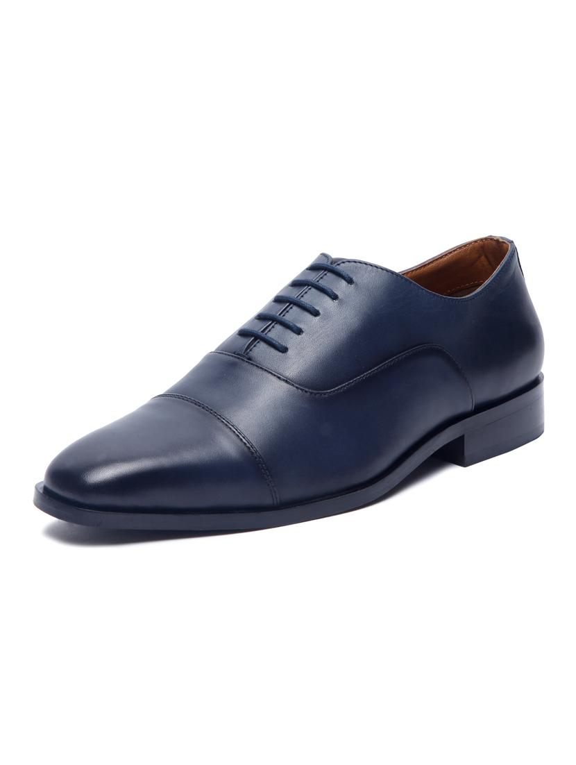 men solid lace-up oxfords - 21748042 - Standard Image - 2