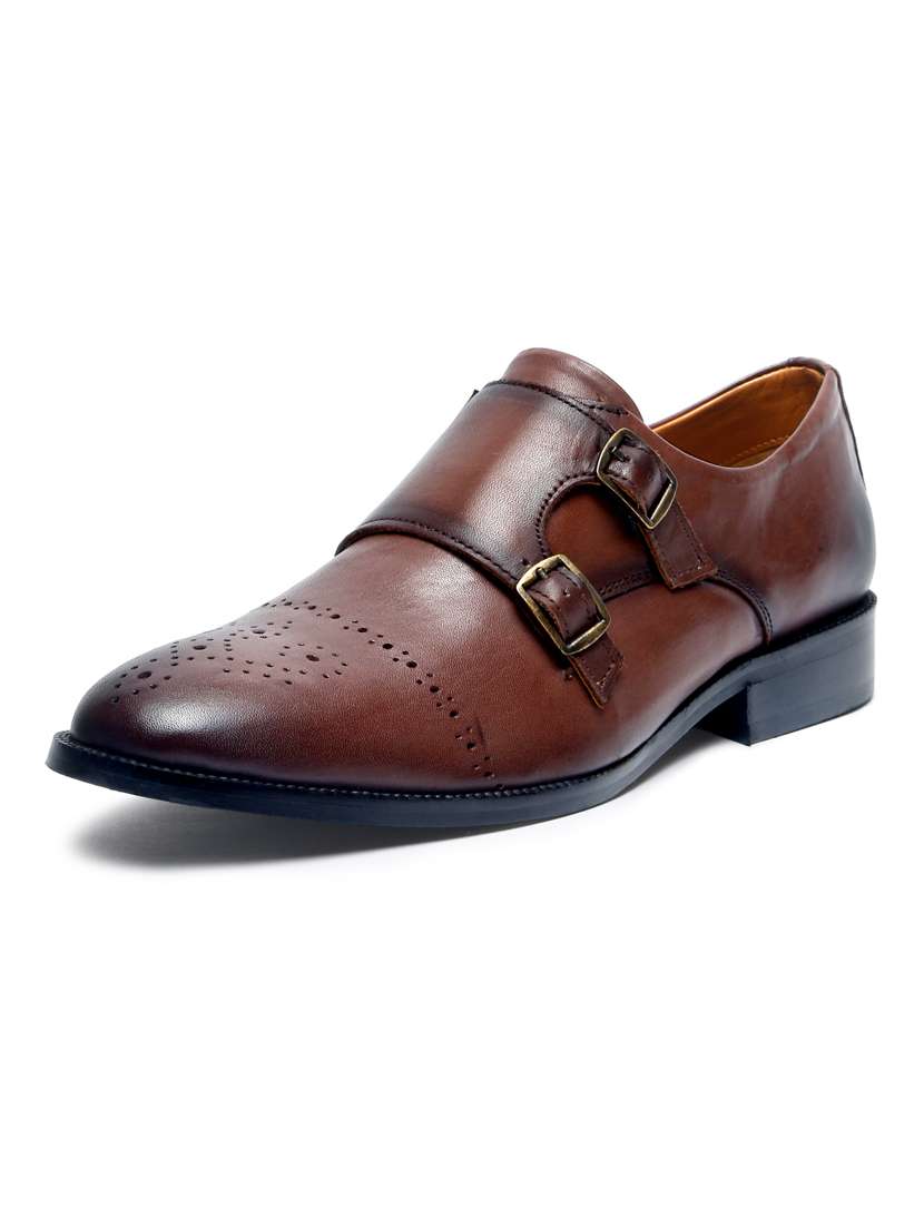 men solid slip on monk straps - 21748050 -  Standard Image - 2