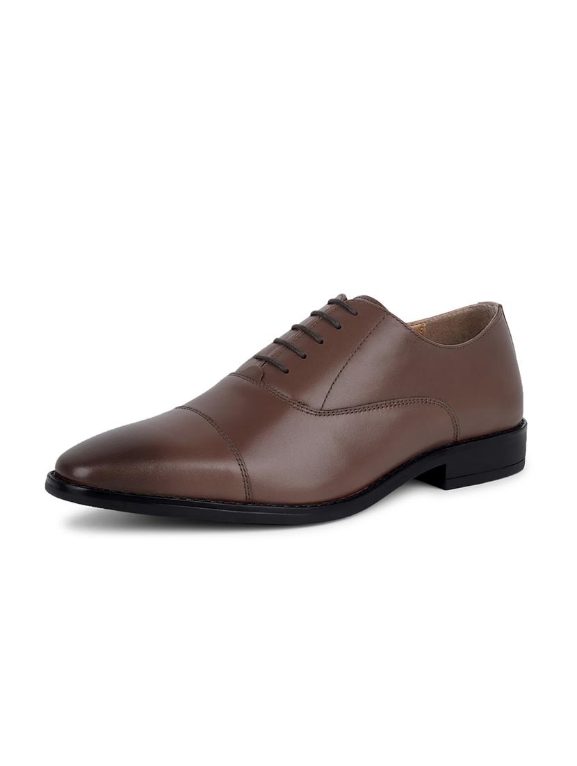 men solid lace-up oxfords - 21748060 - Standard Image - 2