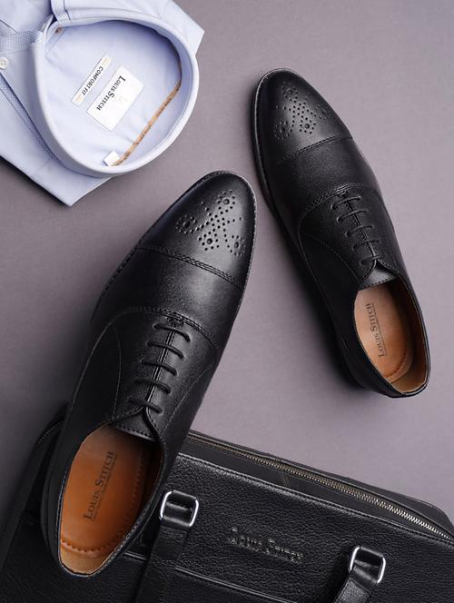 men solid lace-up brouges - 21748075 - Standard Image - 0
