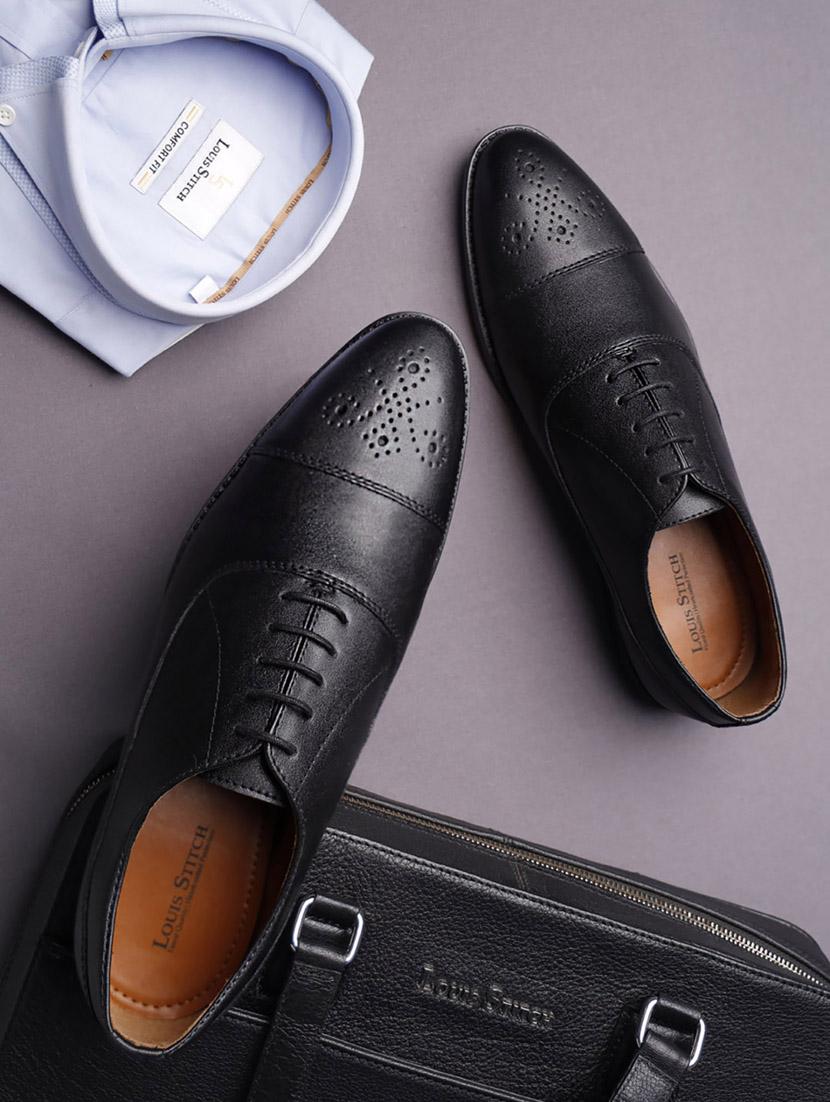 men solid lace-up brouges - 21748075 - Zoom Image - 0