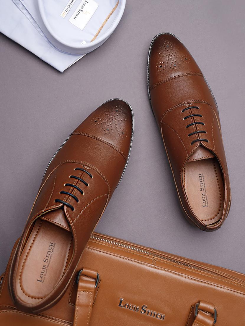 men solid lace-up brouges - 21748077 - Zoom Image - 0