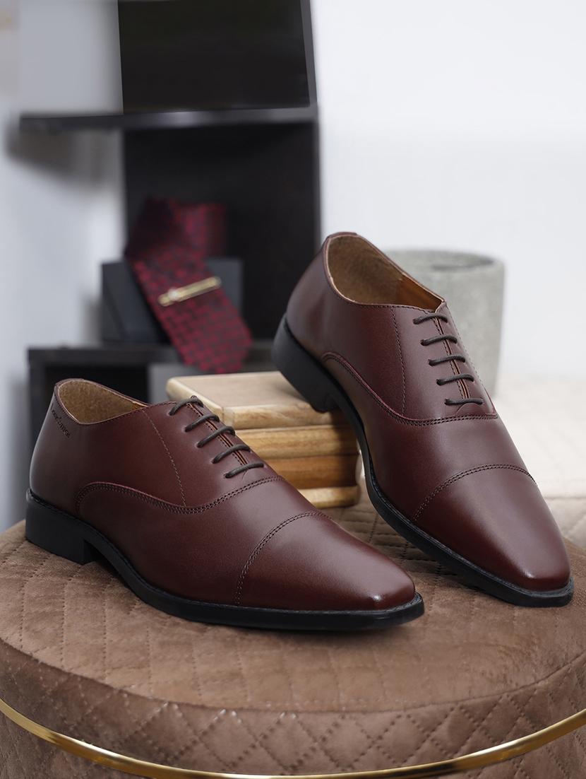 men solid lace-up oxfords - 21748090 - Zoom Image - 0