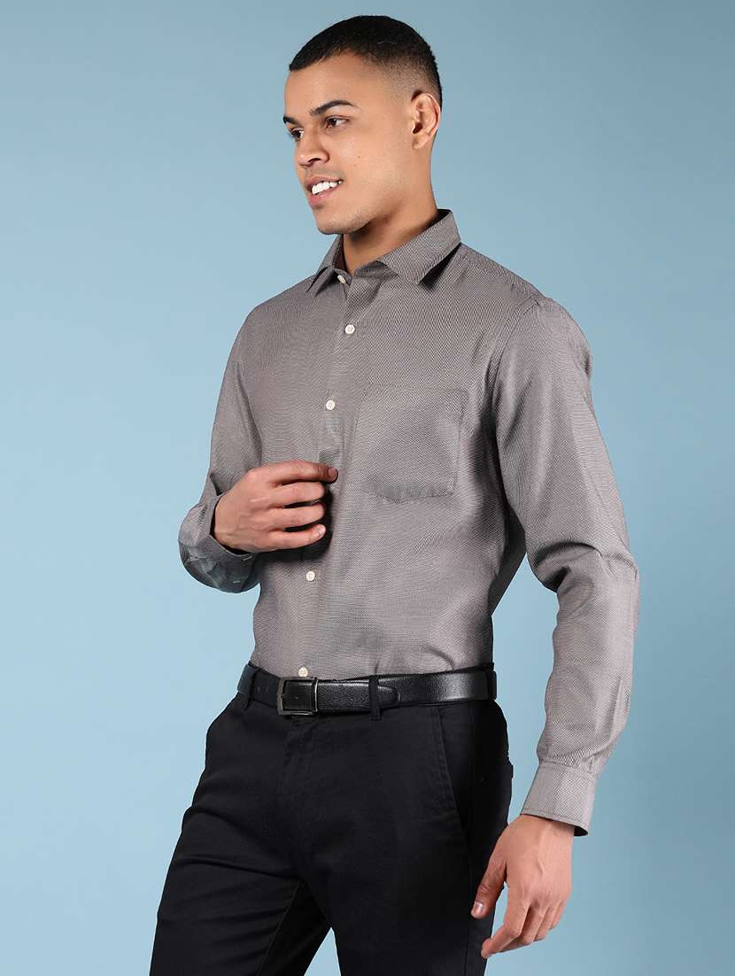men solid long sleeve regular fit formal shirt - 21748171 -  Standard Image - 2