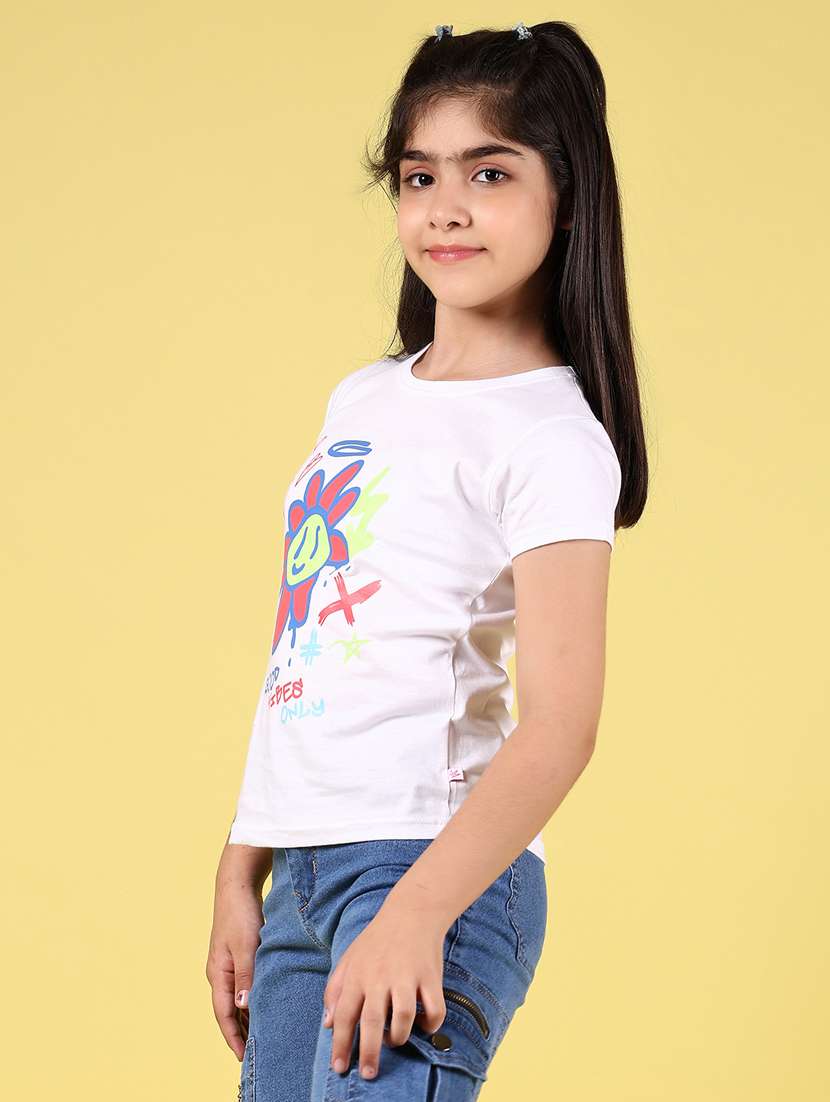 girls printed short sleeves round neck tee - 21748191 -  Standard Image - 2