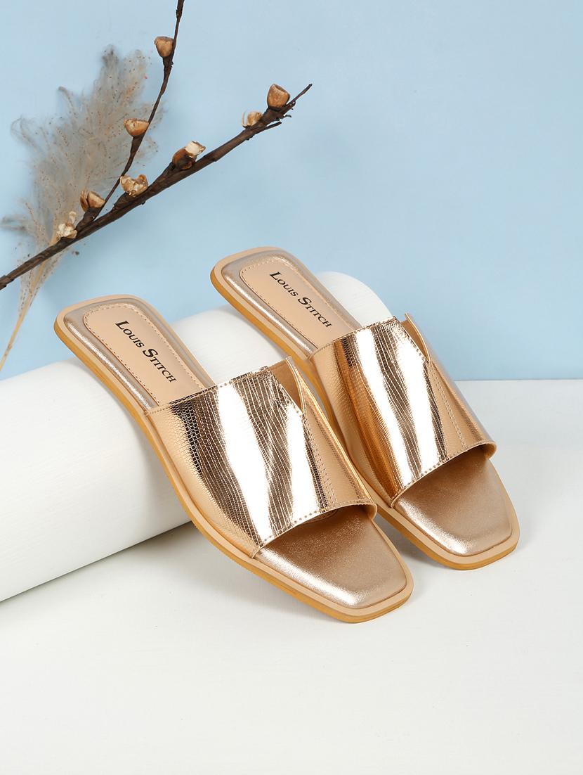 women brown slip on sandal - 21748360 -  Zoom Image - 0
