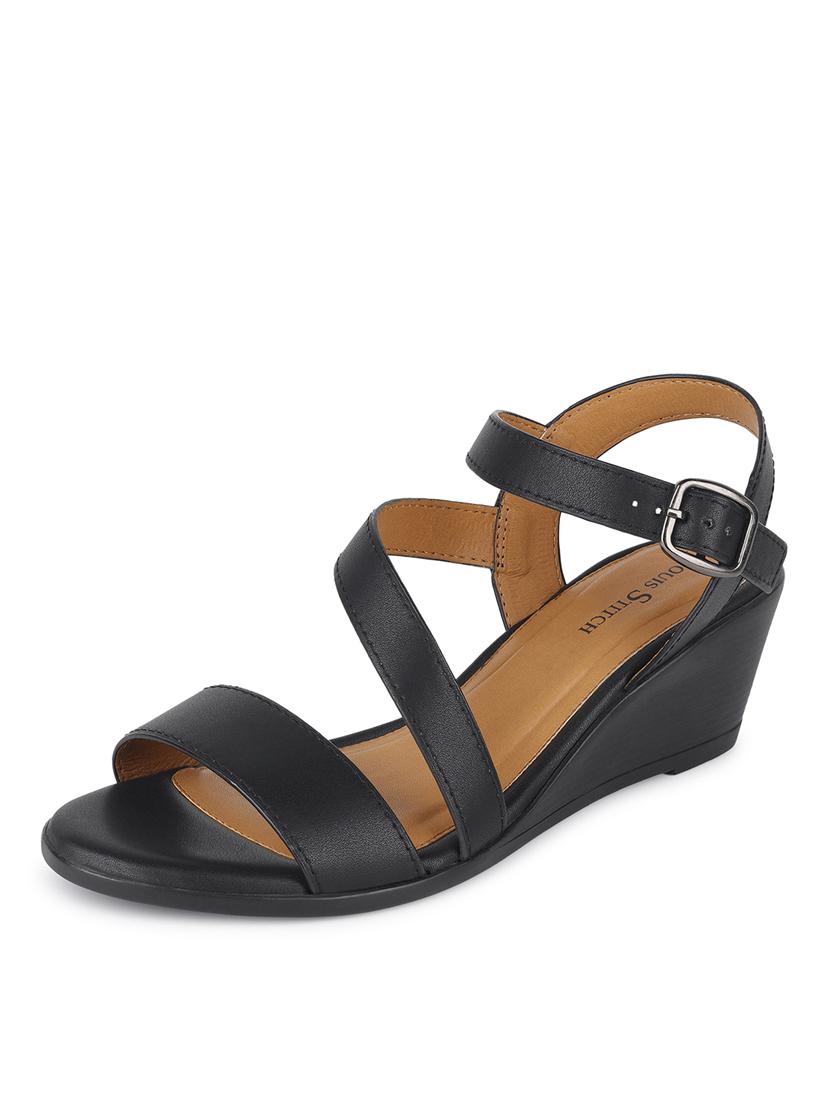 women solid ankle strap sandals - 21748363 - Standard Image - 2