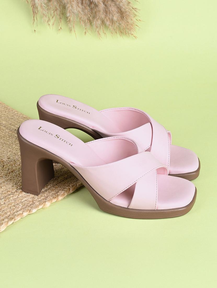 women pink slip on sandal - 21748369 -  Zoom Image - 0
