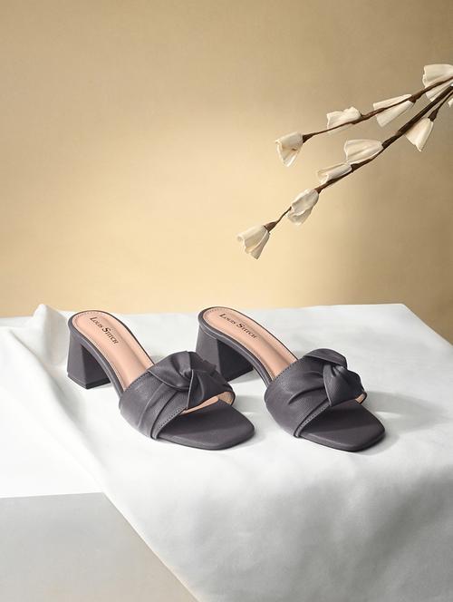 women grey slip on sandals - 21748375 -  Standard Image - 0