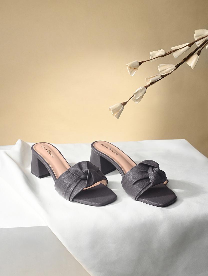 women grey slip on sandals - 21748375 -  Zoom Image - 0