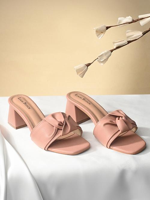 women pink slip on sandal - 21748376 - Standard Image - 0