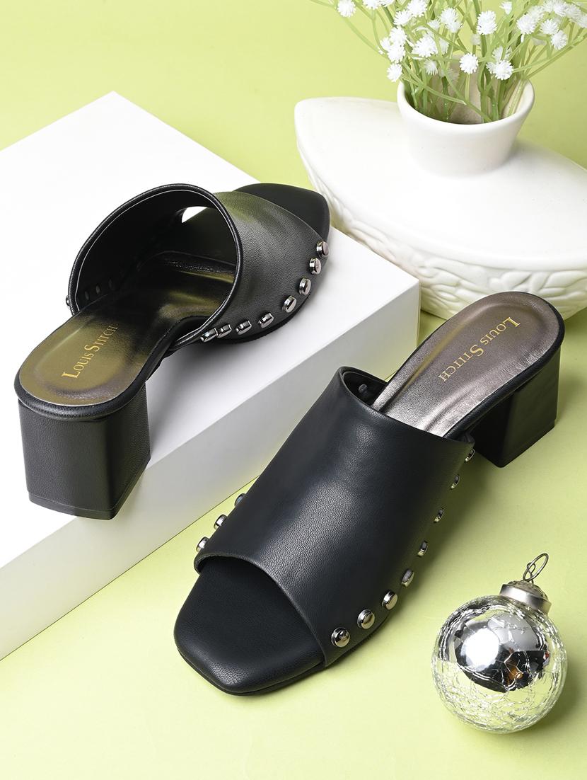 women black slip on sandal - 21748378 - Zoom Image - 0