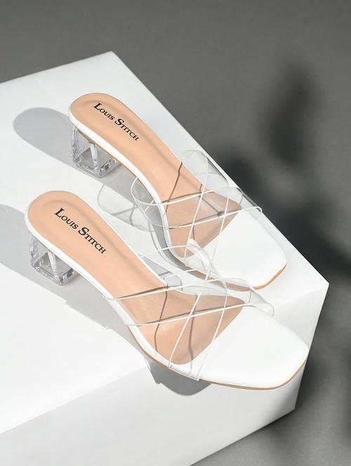 women white slip on sandal - 21748384 - Standard Image - 0