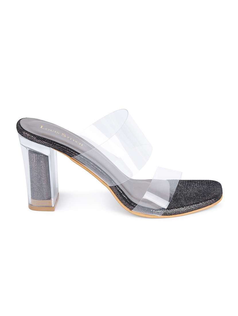 women black slip on sandal - 21748386 -  Standard Image - 2