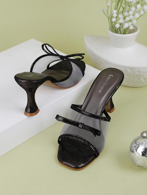 women black slip on sandals - 21748391 -  Standard Image - 0