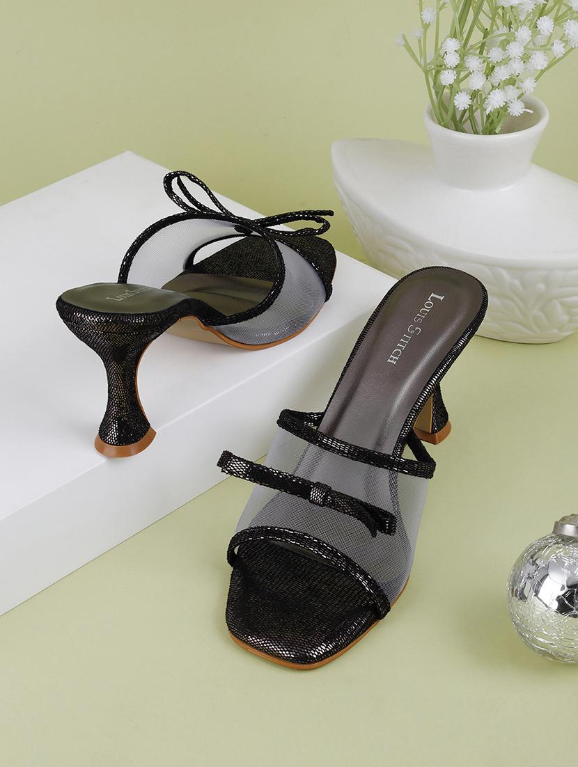 women black slip on sandals - 21748391 -  Zoom Image - 0