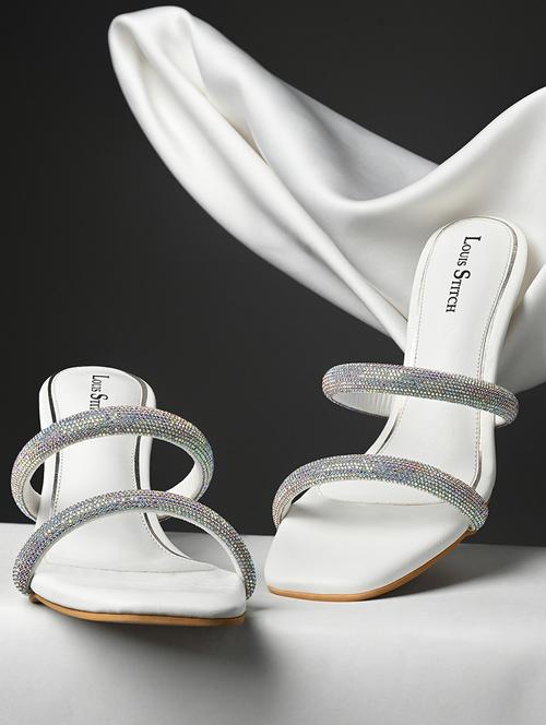 women white slip on sandal - 21748392 - Standard Image - 0