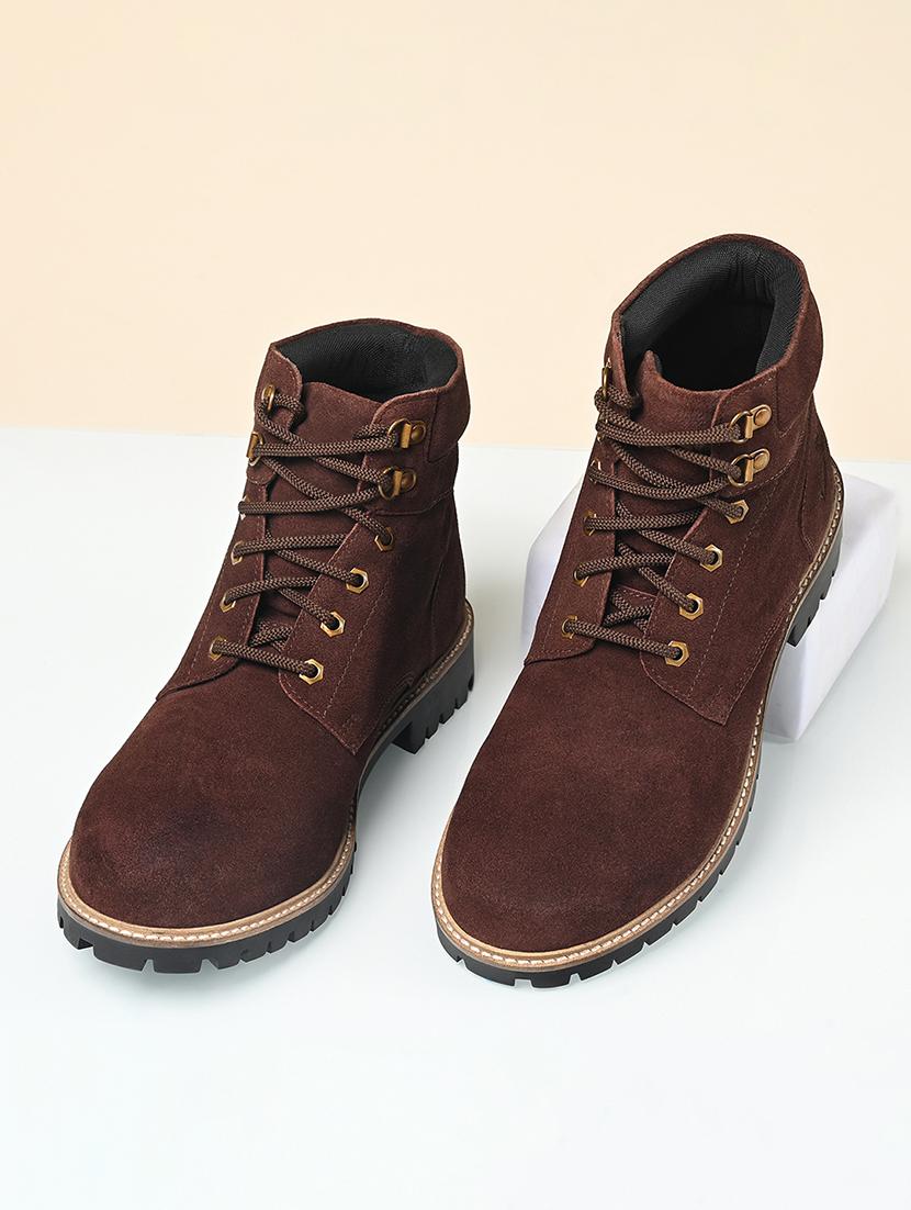 men brown lace up boots - 21748401 - Zoom Image - 0